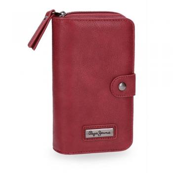 Pepe Jeans Croc Monedero, 16 cm, 0.56 Litros, Rojo
