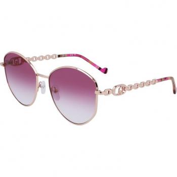 Liu Jo LJ156S 770 Women’s Geometric Rose-Gold Sunglasses