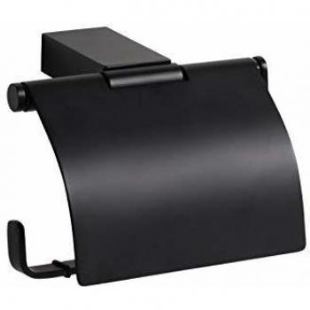 Portarrollos de papel higiénico BEMETA Nero en latón negro 13cm