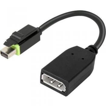 ThinkStation Mini DisplayPort to DisplayPort Adapter - Adaptador de cable de vídeo Lenovo Negro