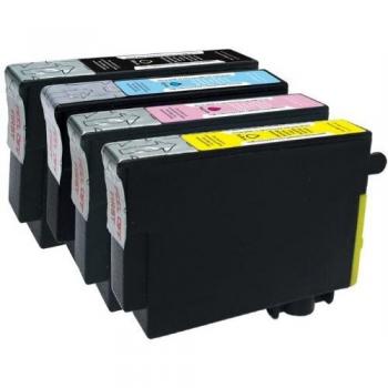 Pack de 4 cartuchos de tinta compatibles Epson T1295 - negro, amarillo, cian, magenta - 500 páginas - garantía 1 año