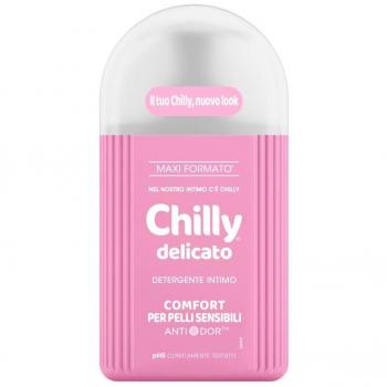 Chilly Delicate Intimate Hygiene Gel 300ml - pH 5 for Sensitive Skin with Aloe and Witch Hazel