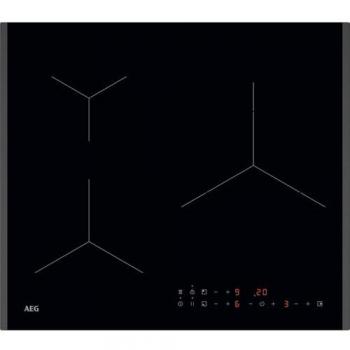 Placa de Inducción AEG Serie 5000 de 60 cm con 3 Zonas de Cocción, Sistema Hob2Hood, Función PowerBoost y Pausa, Controles Deslizantes Independientes, Temporizador Individual