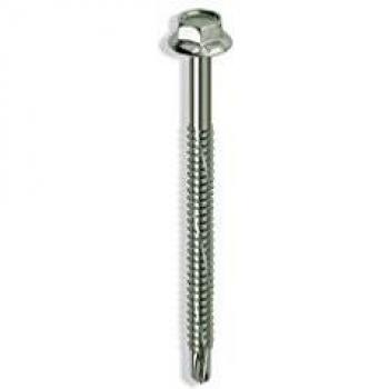Tornillo Autoperforante Hexagonal Kovervit DX 6,3 x 120 mm Cromado - Pack de 100 Piezas