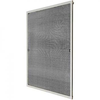 Mosquitera para ventana con marco de aluminio, resistente a condiciones climáticas y rayos UV, translúcida y transpirable - 80 x 100 cm
