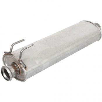 Silenciador central e intermedio BOSAL 200-825, compatible con múltiples vehículos, fabricado en acero inoxidable de alta calidad, diseñado para reducir el ruido del escape y mejorar el rendimiento del motor, fácil instalación y ajuste perfecto