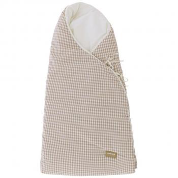 Saco Capazo Cruzado con Capucha Picnic Latte 38x80x8 cm