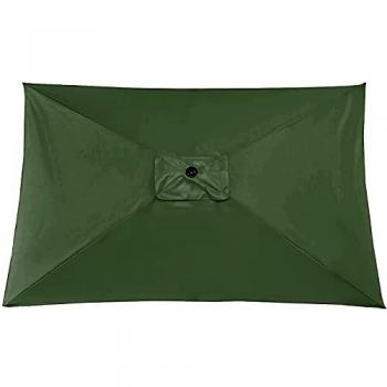 GREATOOL - Sombrilla Parasol,Sombrilla Jardin, 300 x 200 cm, con 6 Vanillos, Protección UV +50,