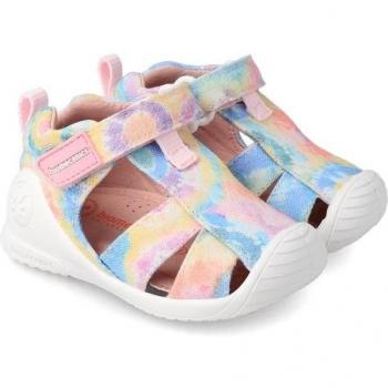 Sandalia Biomecanics Lona 232184 Multicolor - Sandalias de lona para primeros pasos, diseño multicolor, cómodas y ligeras, suela antideslizante, ajuste con velcro, ideales para el desarrollo natural del