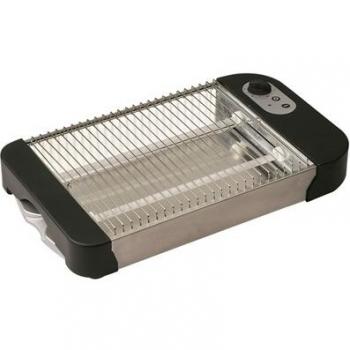 TOSTADORA COMELEC TP-712 PLANO INOX/NEGRO 600W