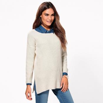 Jersey de Manga Larga Mujer by Vencastyle - 274105,Crudo,3XL