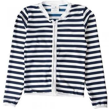 SnapperRock 229G/14 - Ropa de natación con protección solar para niña, color azul marino / blanco, talla 14 años