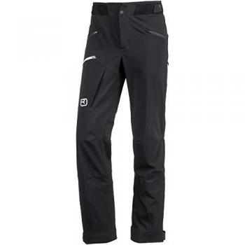 Pantalones de esquí alpino Ortovox Bacun para hombre, color negro, talla L