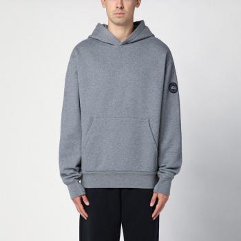 Canada Goose Men's Grey Tobermory Hoodie in White | Size Medium | 7480MBCO