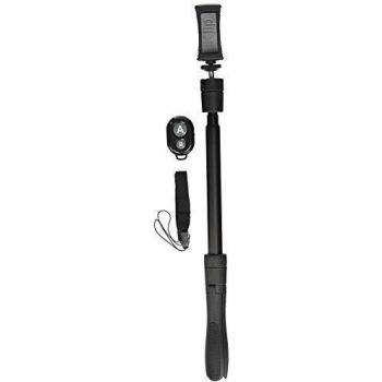 IK MULTIMEDIA - iKlip Grip 4-in-1 Video Stand with Bluetooth Shutter | Desk Tripod | Handle/Stabiliser | Selfie Stick | Tripod Adapter | Compatible with Smartphones, Cameras & Handheld Audio Recorders