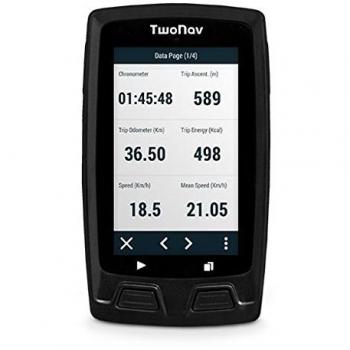 TwoNav Velo (negro) - GPS Full Connect para Ciclismo (incluye soporte potencia y mapa base)