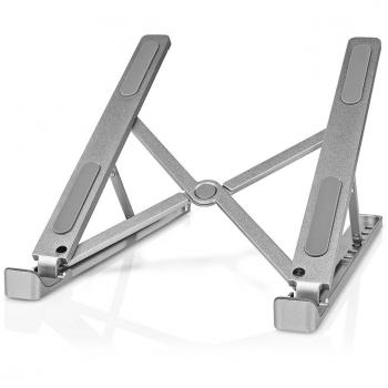 Soporte para Notebook 17 Ajustable de Aluminio con 6 Ángulos y Sin Iluminación