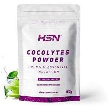 Agua de Coco + Electrolitos Cocolytes de HSN | Ideal para Hidratación en el Deporte | Fuente de Cloruro + Sodio + Potasio | Vegano, Sin Gluten, Sin Lactosa | En Polvo, Sabor Manzana, 150 gr