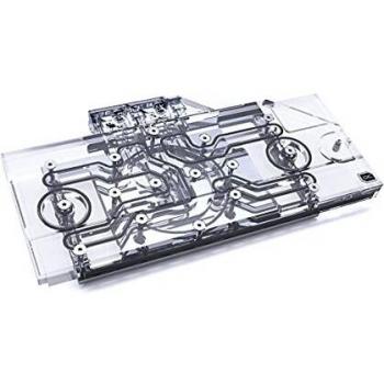 Bloque de agua Alphacool Eisblock Aurora Acrílico para GPU RTX 3090/3080 Ventus con disipador térmico y backplate