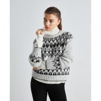 Easy Wear Jersey de mujer jacquard con lurex