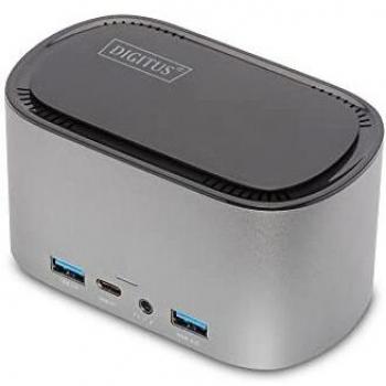 DIGITUS Estación de acoplamiento USB-C de 11 puertos con carcasa SSD M.2
