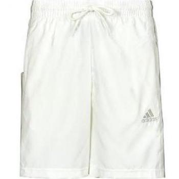 Pantalón corto adidas 3 Stripes Chelsea para hombres - Crema, Aeroready Essentials, color blanco gris, talla L