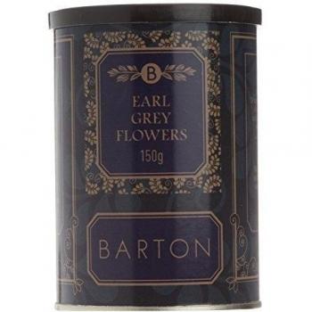 Barton Earl Grey Flowers - Hojas partidas de Té negro, 150 gr