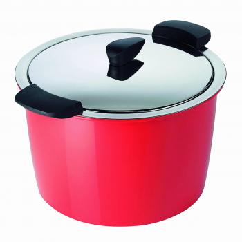 KUHN RIKON Cacerola Hotpan, Acero 18/10, Rojo, 22 cm