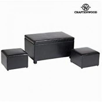 Set bauli e 2 pouf by Craften Wood
