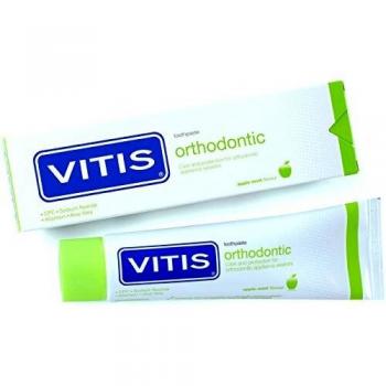 Pasta Dental Vitis Ortho 100ml - Especial para ortodoncia, ayuda a prevenir la caries, protege contra la formación de placa y reduce la sensibilidad dental