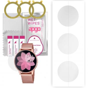 Protector de Pantalla de Hidrogel 3x para Lotus Smartwatch 50015/A, Película con Capa de Posicionamiento y Fácil Instalación