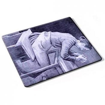 Van Gogh - Woman Praying, Designer Almohadilla del Ratón Mouse Mouse Pad con Diseño Colorido. Auténtica Alfombrilla de 250 x 190 mm. Tamaño Ideal de Media para el Uso Diario.