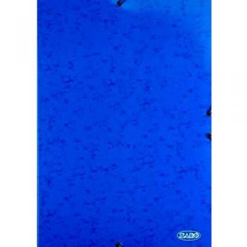 Carpeta cartón folio solapas azul paquete 14 unidades