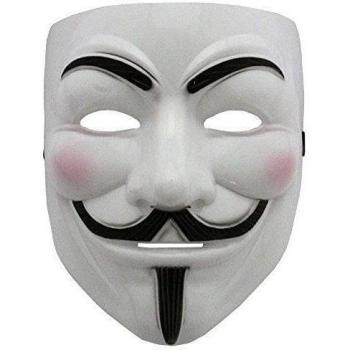 2016 NUEVO V de Vendetta Máscara con Delineador Ventana de la Nariz del Adulto del Traje de Guy Fawkes Anónimo Fantasía Accesorios de Halloween Máscara de Boolavard Ltd