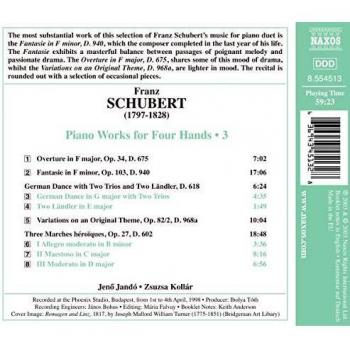 Oeuvres Pour Piano A 4 Mains, Vol. 3 - Franz Schubert