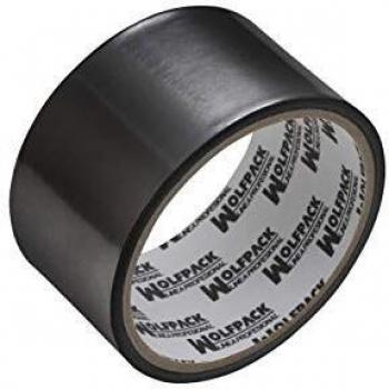 WOLFPACK LINEA PROFESIONAL 14060125 Cinta Adhesiva Aluminio Negra 48 mm. x 10 m. 66 micras