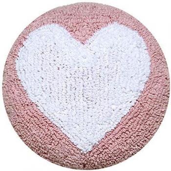 Happy Decor Kids Cojín Lavable Round Heart - Rosa - 30x30 cm