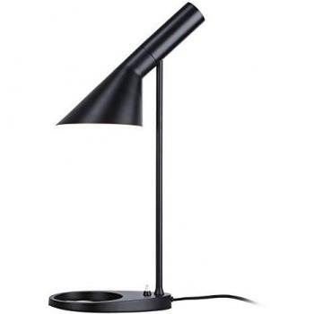 Lámpara de Mesa LED Marlene Diseño Moderno Nórdico en Negro con Casquillo E27 para Oficina y Hogar