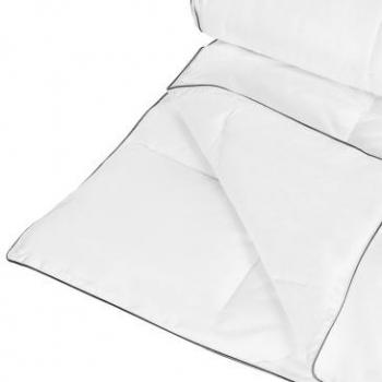 Edredón King Size 220 x 240 cm Acolchado Blanco de Algodón Japara con Relleno de Microfibra Lavable a Máquina para Todas las Estaciones