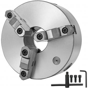 Mandril de Torno CNC Vevor de 8 con 3 Mordazas Autocentrantes y Reversibles, Modelo K11-200