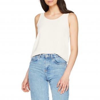 PIECES Pcinga Tank Top, Camiseta sin Mangas para Mujer, Blanco