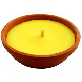 Antorcha de Terracota con Citronela para Mosquitos - 17,5 cm de Diámetro y 35 cm de Altura