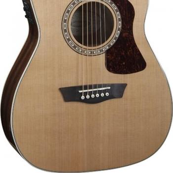 Washburn Heritage Folk Cutaway Electric Guitar HF11SCE, Natural