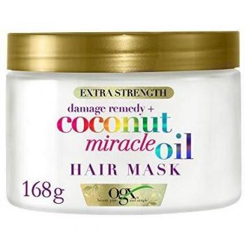 OGX Mascarilla Coconut Miracle Oil, Repara y Revive, Pelo Dañado y Frágil, 168g
