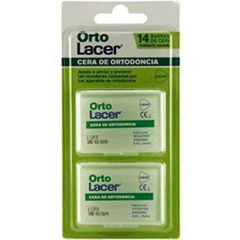 LACER ortolacer cera ortodoncia pack 2x7 barras, blanco