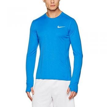 Nike M NK Dry Miler LS Camiseta de Manga Larga, Hombre, Azul petróleo, L