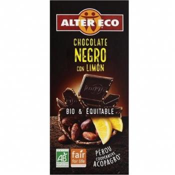 Alter Eco Chocolate Negro con Limón Orgánico 100g