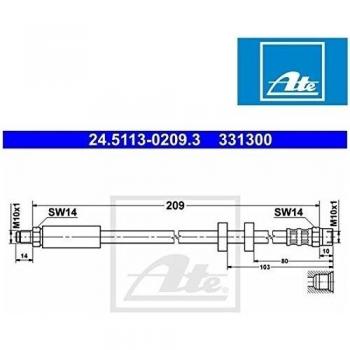 Ate 24.5113-0209.3 Accesorios y Mangueras de Frenos