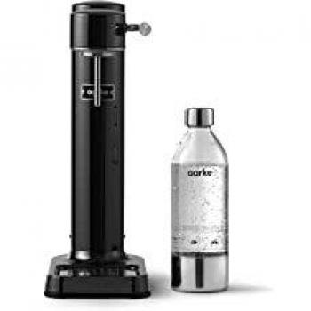 Aarke Carbonator 3 - Máquina de Agua Gasificada Premium en Acero Inoxidable con Botella PET (Cromo Negro)