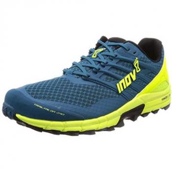 Inov8 Zapatillas De Trail Running Trailtalon 290 - Color azul marino y amarillo, Talla 44.5 EU, Diseño ligero y transpirable, Suela con tracción para terrenos irregulares, Amortigu